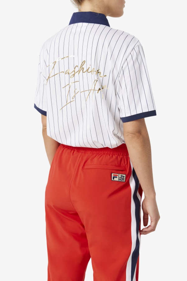 Fila White/Peacoat/Red FILA x The Museum BB1 Polo
