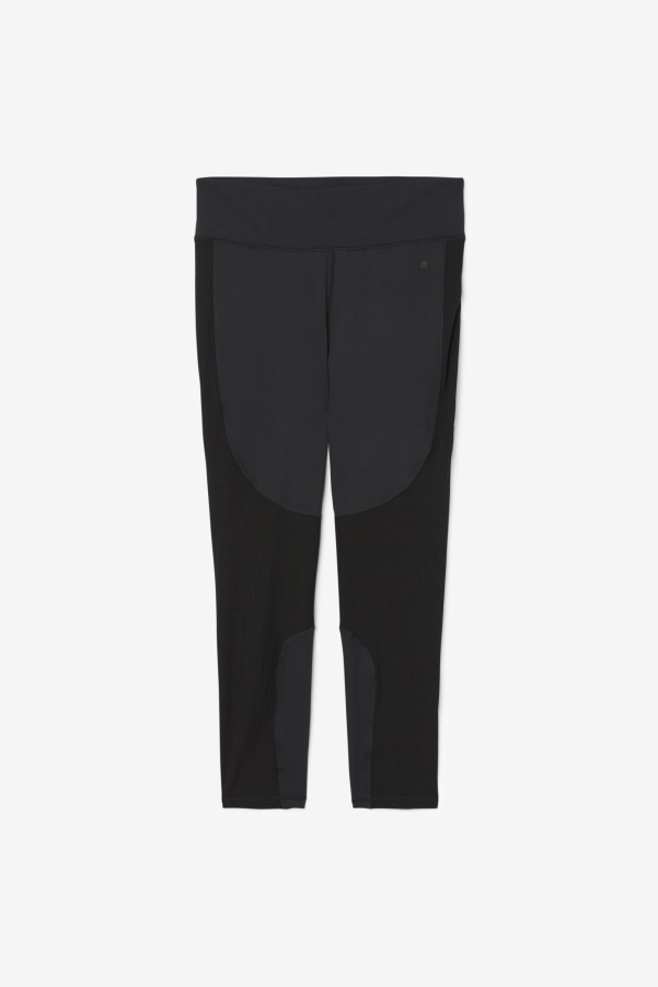 Black Forza Textured Long Legging Fila