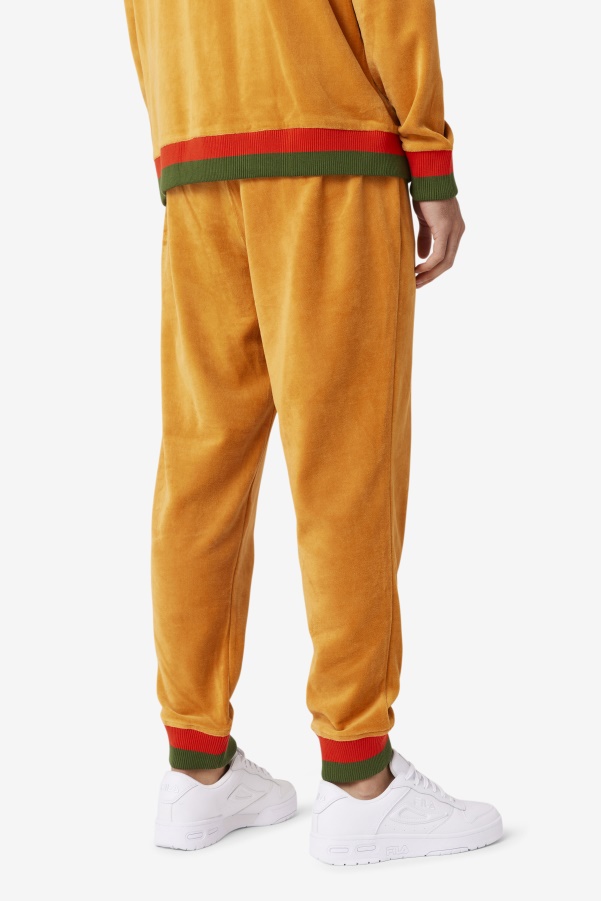 Desert Sun/Poppy/Douglas Fir FILA X Paterson Velour Pant Fila