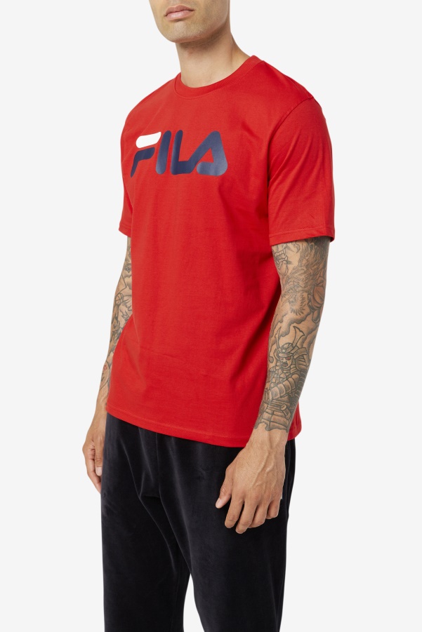Red Fila Men's Eagle Tee