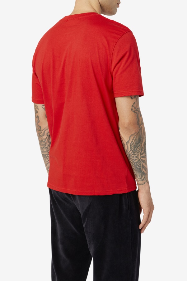 Red Fila Men's Eagle Tee