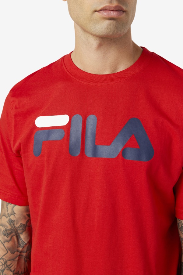 Red Fila Men's Eagle Tee