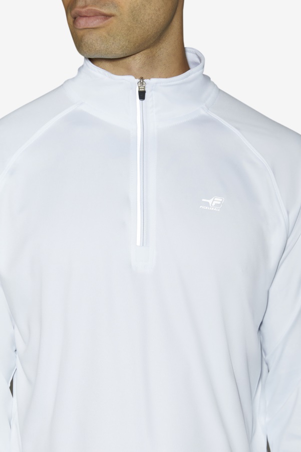 White Pickleball 1/4 Zip Fila
