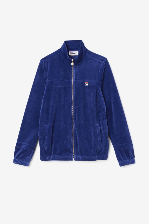 Ravid Velour Jacket Blueprint Fila