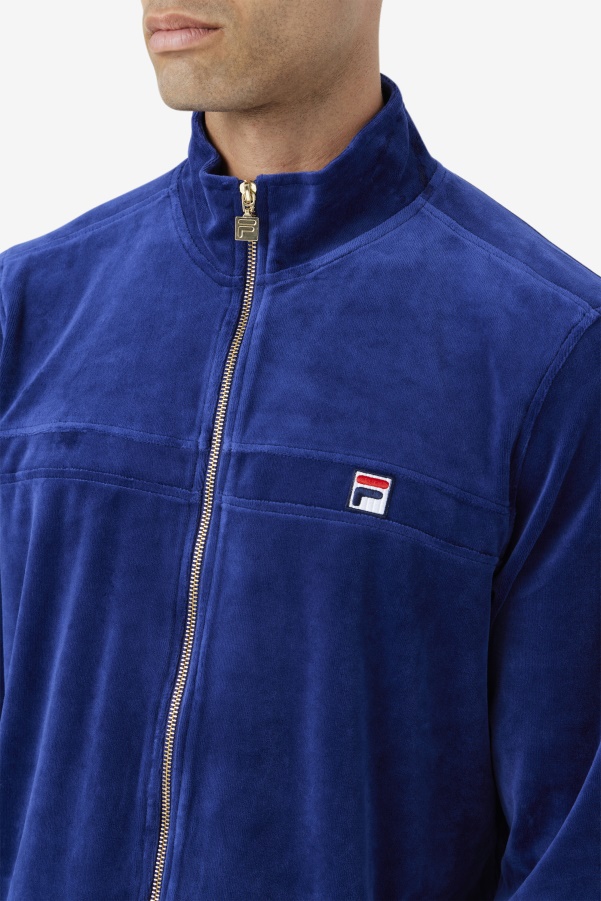 Ravid Velour Jacket Blueprint Fila