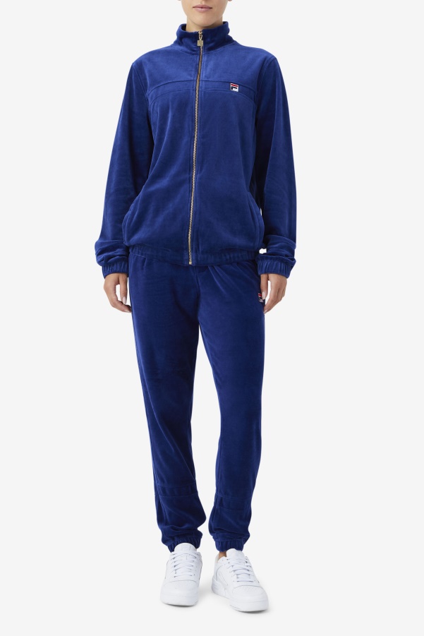 Ravid Velour Jacket Blueprint Fila