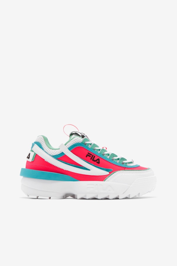 Women's Disruptor 2 Exp Fila White/Diva Pink/Blue