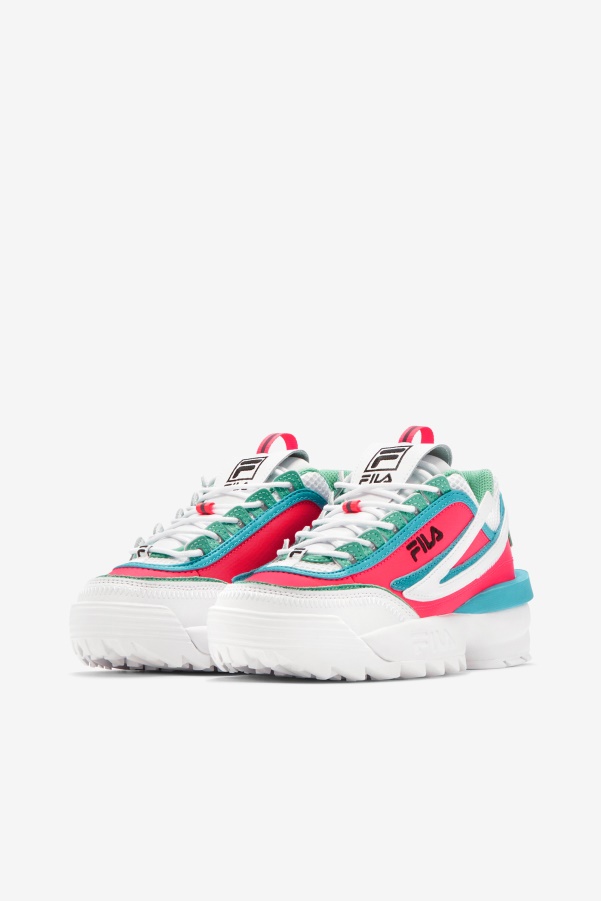 Women's Disruptor 2 Exp Fila White/Diva Pink/Blue