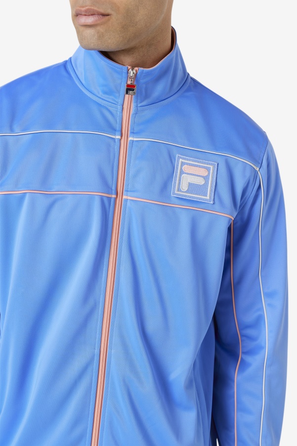 Blue/Coral Cloud/Stone Fila Wayan Track Jacket