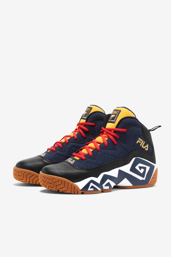 Blues/Black/White Men's MB Fila