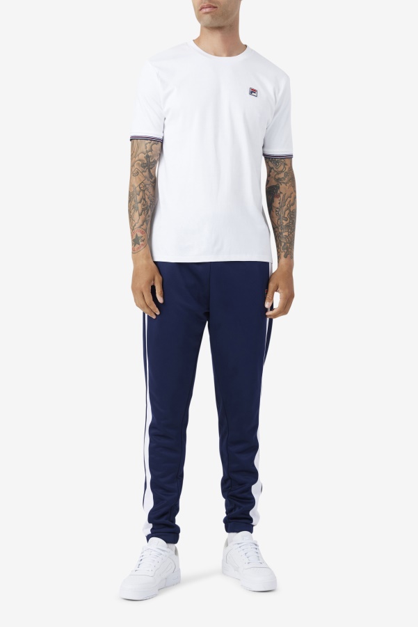 White Fila Caleb Crew