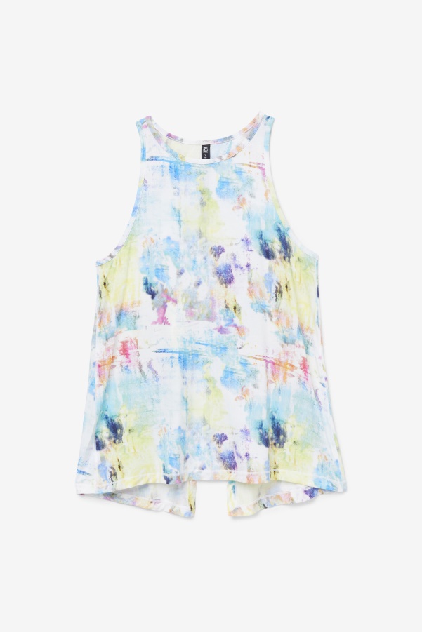 Tie Dye Fila Fi-Lux Open Back Tank Top