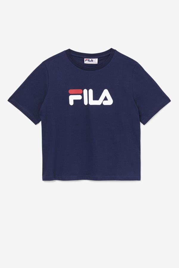 Peacoat/Red/White miss eagle tee Fila
