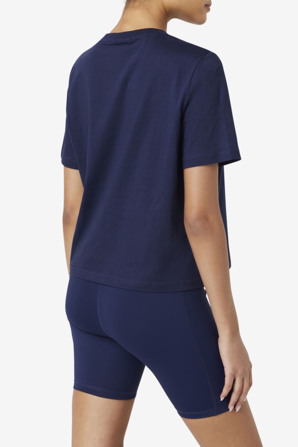 Peacoat/Red/White miss eagle tee Fila