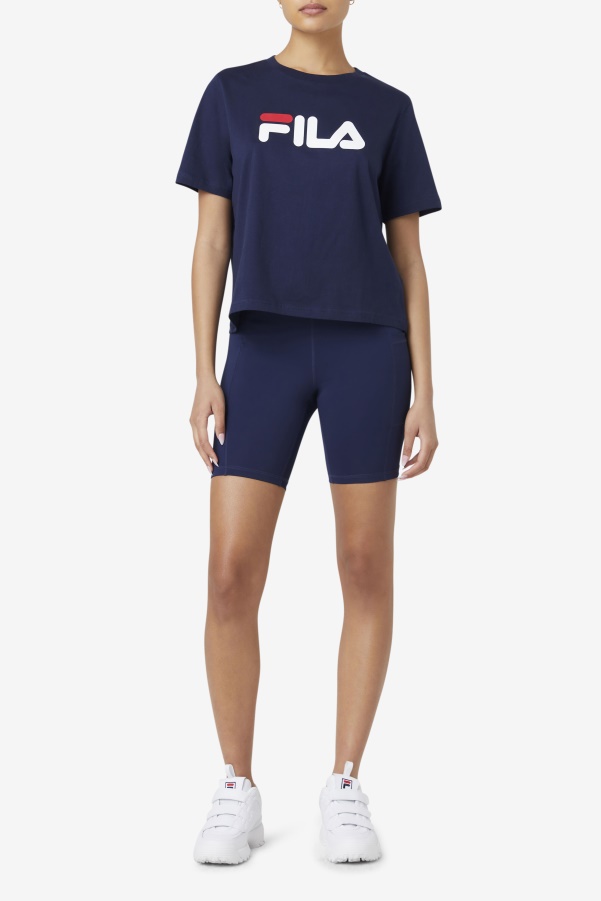 Peacoat/Red/White miss eagle tee Fila