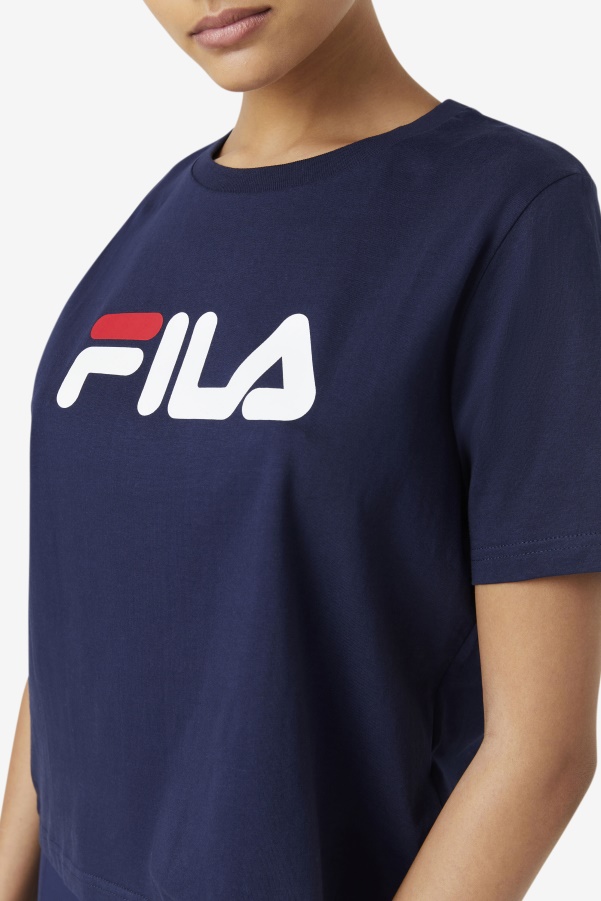 Peacoat/Red/White miss eagle tee Fila