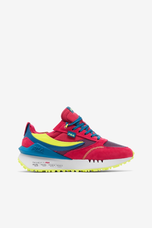 Fila Diva Pink/Mykonos Blue/Yellow Women's Renno N-Generation