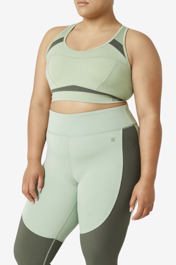 Uplift Racerback Sports Bra Basil/Thyme Fila