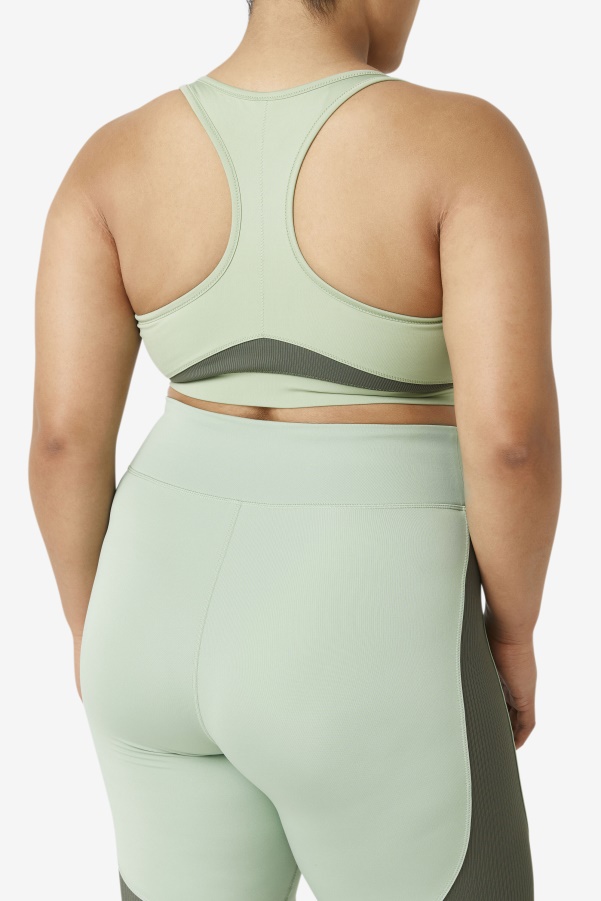 Uplift Racerback Sports Bra Basil/Thyme Fila