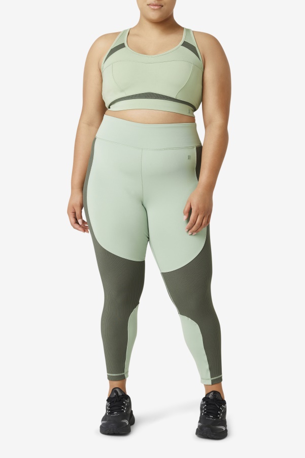 Uplift Racerback Sports Bra Basil/Thyme Fila