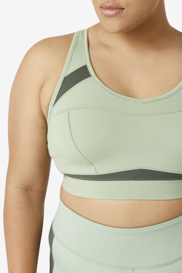 Uplift Racerback Sports Bra Basil/Thyme Fila