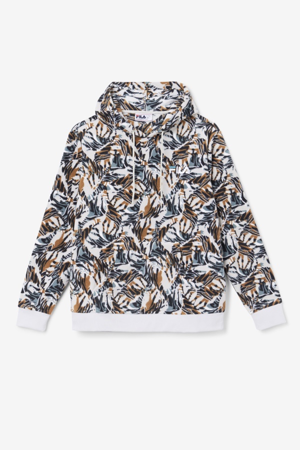 Harbor Mist Print Dinn Hoodie Fila