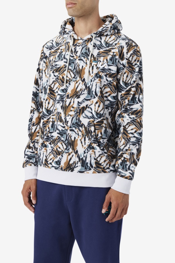 Harbor Mist Print Dinn Hoodie Fila