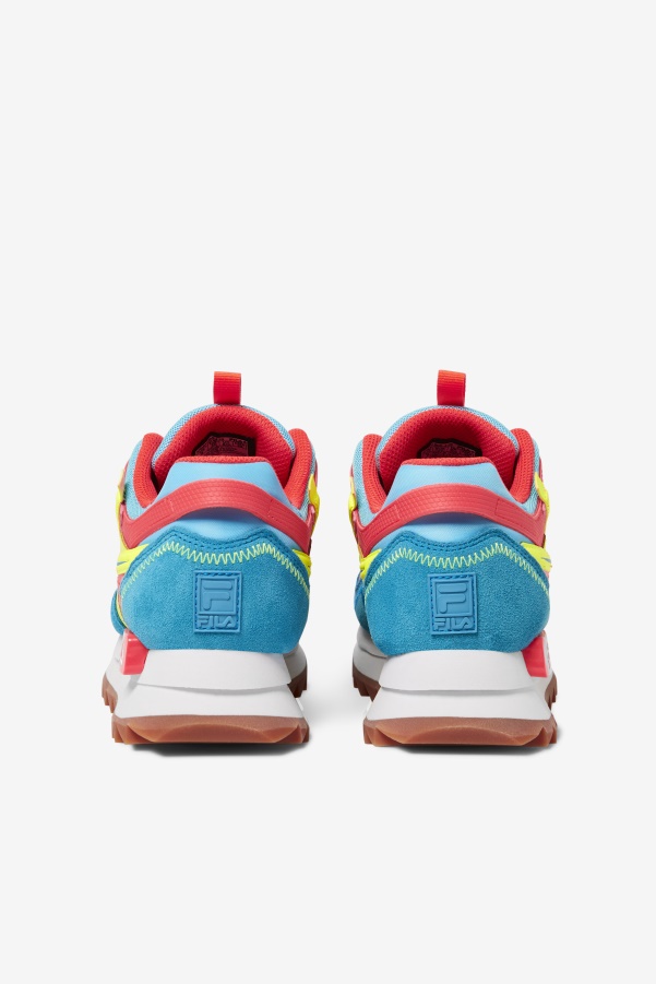 Women's Sandenal Orbit Fila Bluefish/Yellow/Fiery Coral