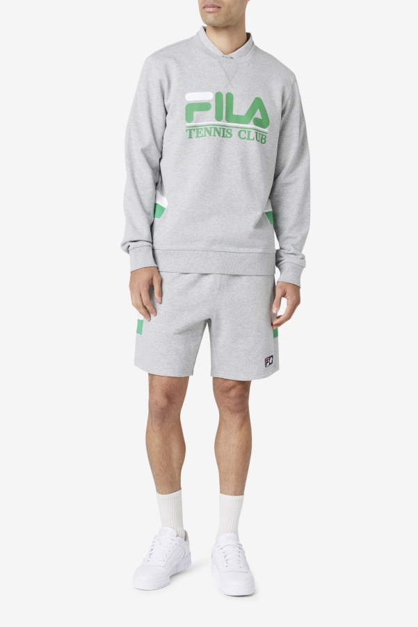 Ameh Sweatshirt Light Grey/Jelly Bean/White Fila