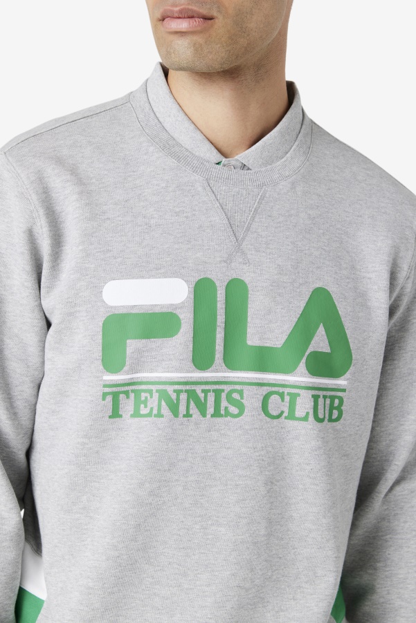 Ameh Sweatshirt Light Grey/Jelly Bean/White Fila