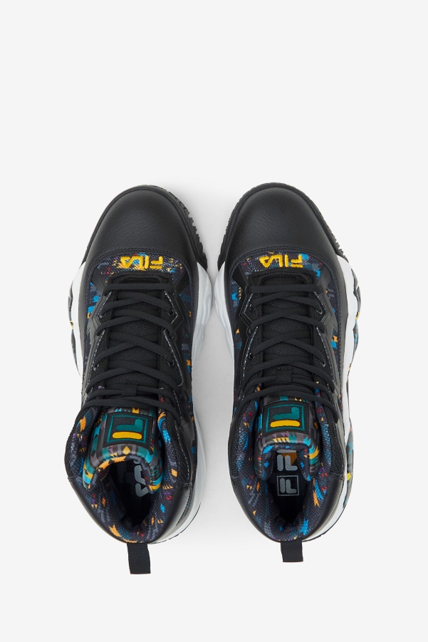 Men's MB Fila Black/June Bug/Saffron