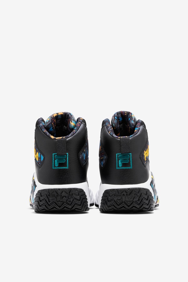 Men's MB Fila Black/June Bug/Saffron