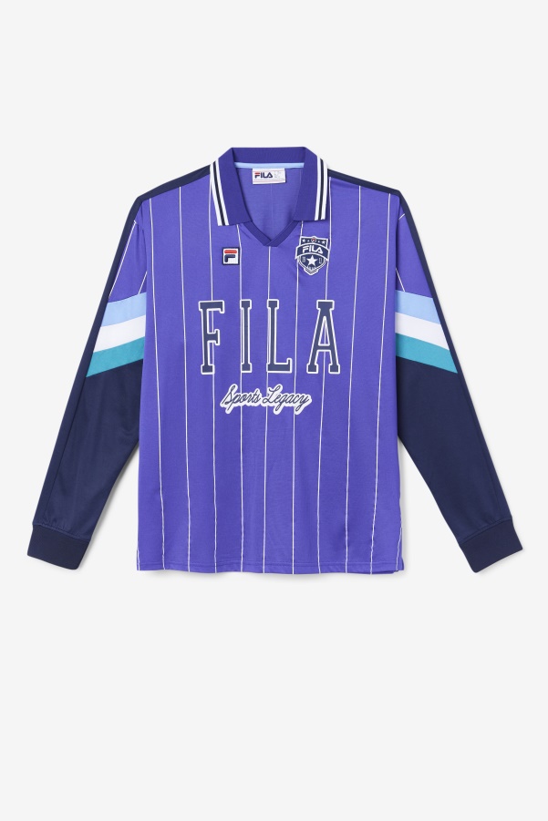 Liberty/Blue/White Fila Kay Goalie Jersey