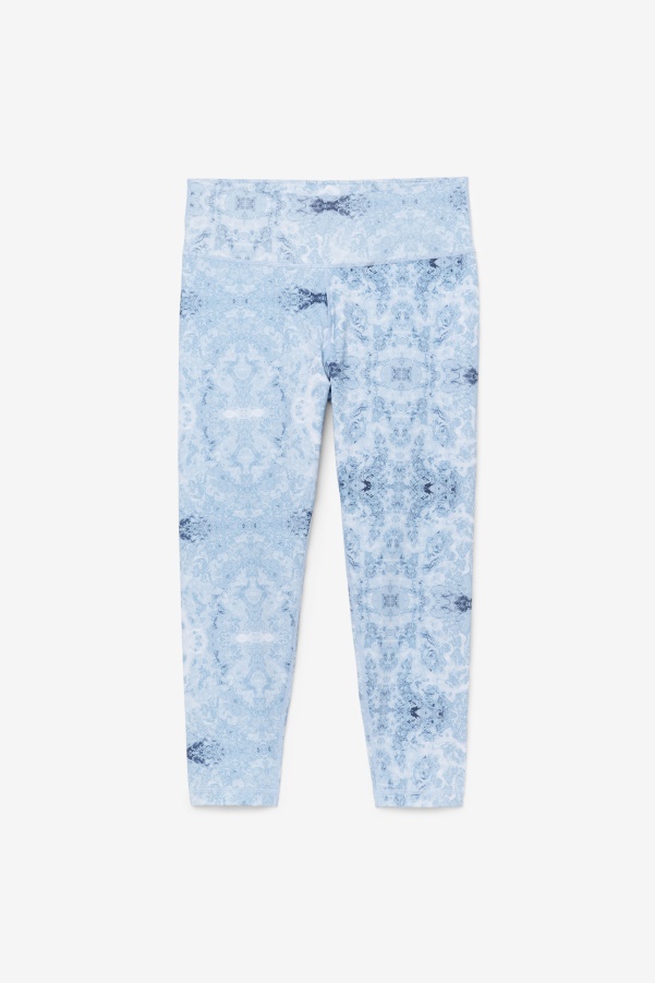 Fila Blue Fog Print Forza Sleek 7/8 Leggings