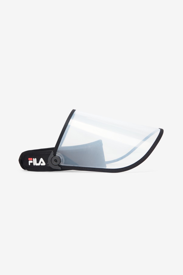 Black/Clear Plastic Face Shield Fila