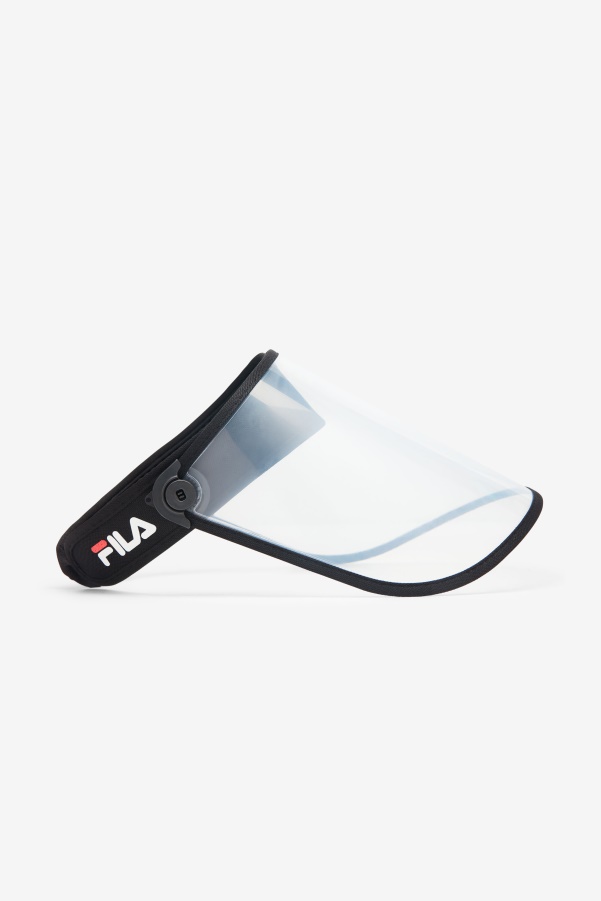 Black/Clear Plastic Face Shield Fila