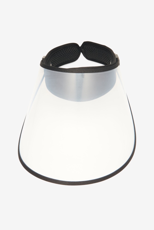 Black/Clear Plastic Face Shield Fila