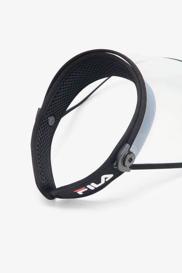 Black/Clear Plastic Face Shield Fila