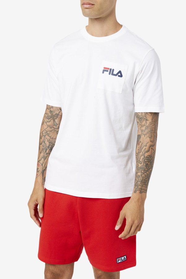 White Curtis Pocket Tee Fila