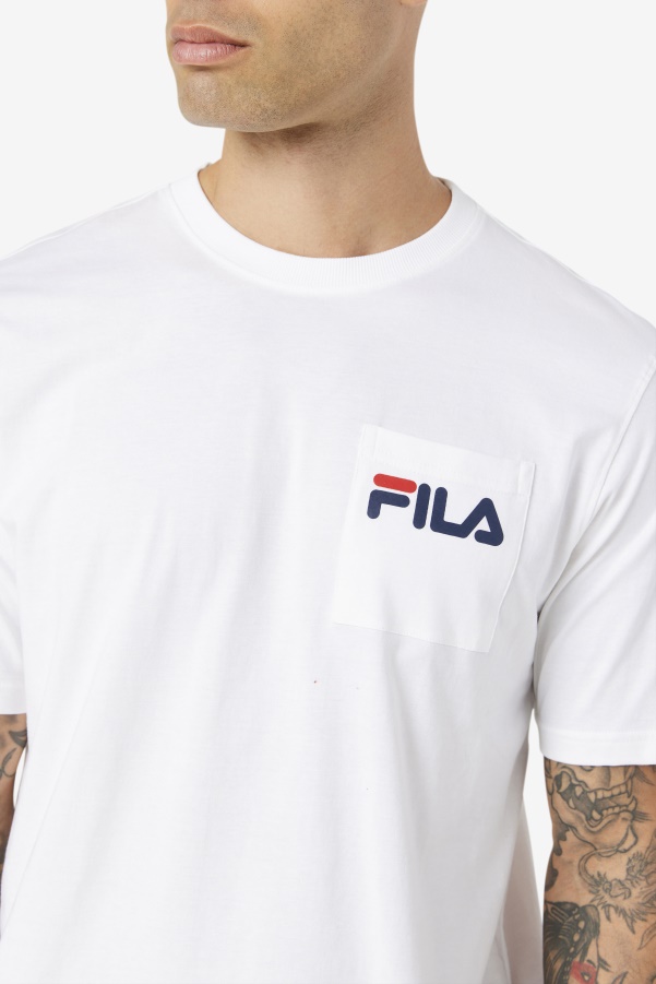 White Curtis Pocket Tee Fila