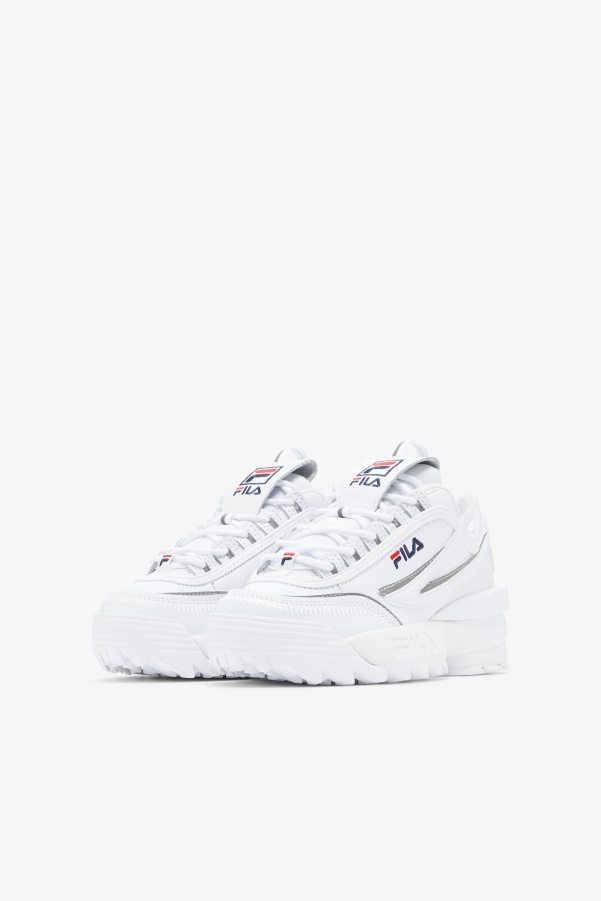 Fila Little Kids' Disruptor 2 EXP White/Navy/Red