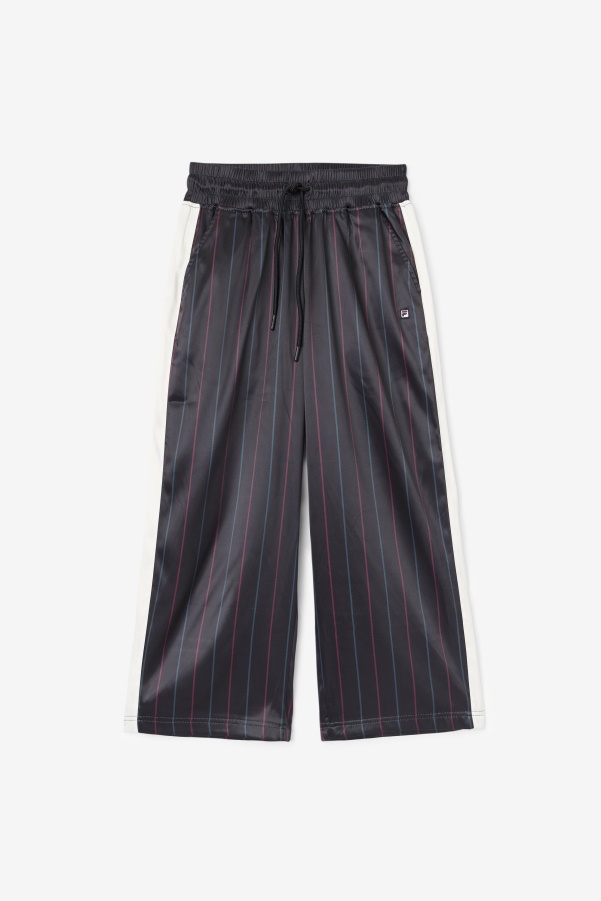 Black/Tofu Fila Aviana Cropped Satin Pant
