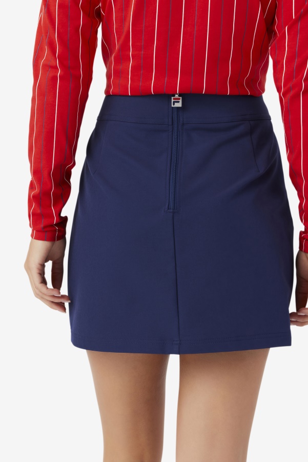 Fila Amy Pleated Skirt Navy
