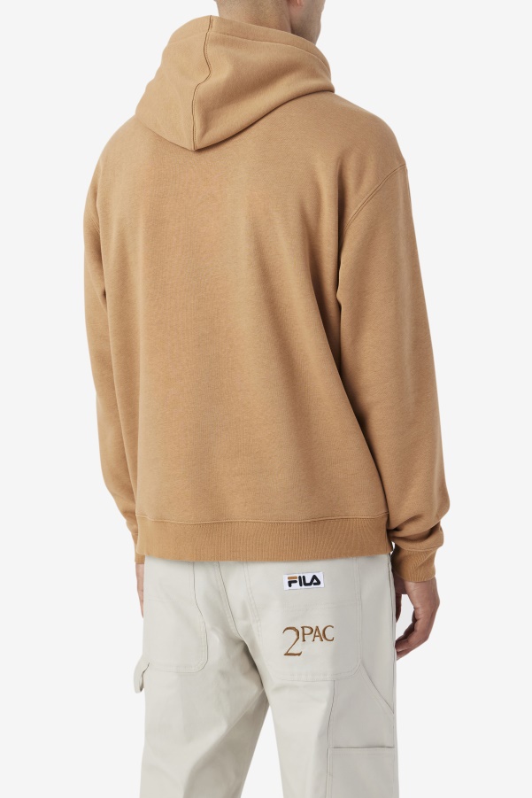 2Pac Patch Hoodie Fila Tobacco Brown