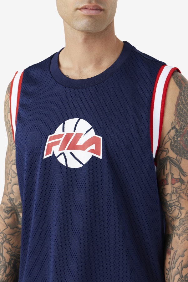 Ovi Basketball Jersey Fila Navy/Red/White