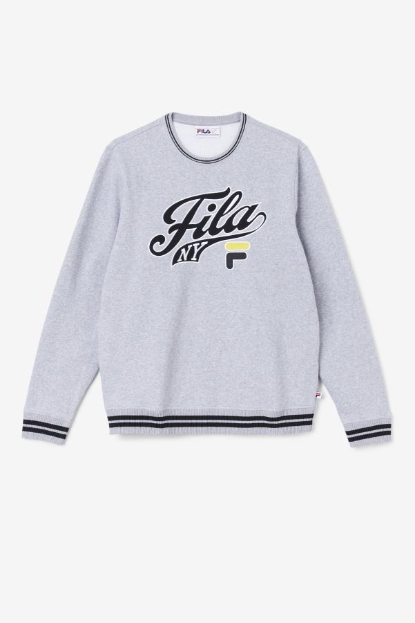 Taylor Crewneck Sweatshirt Light Grey Marl/Black/Mimosa Fila