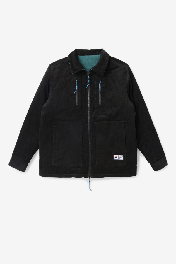 Black/June Bug Crank Reversible Jacket Fila