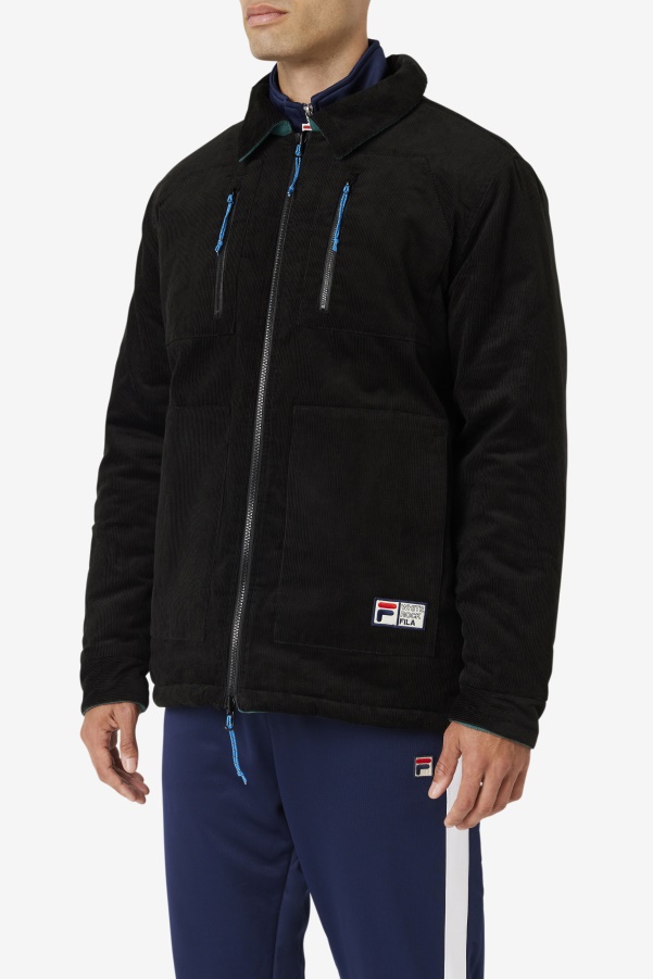 Black/June Bug Crank Reversible Jacket Fila