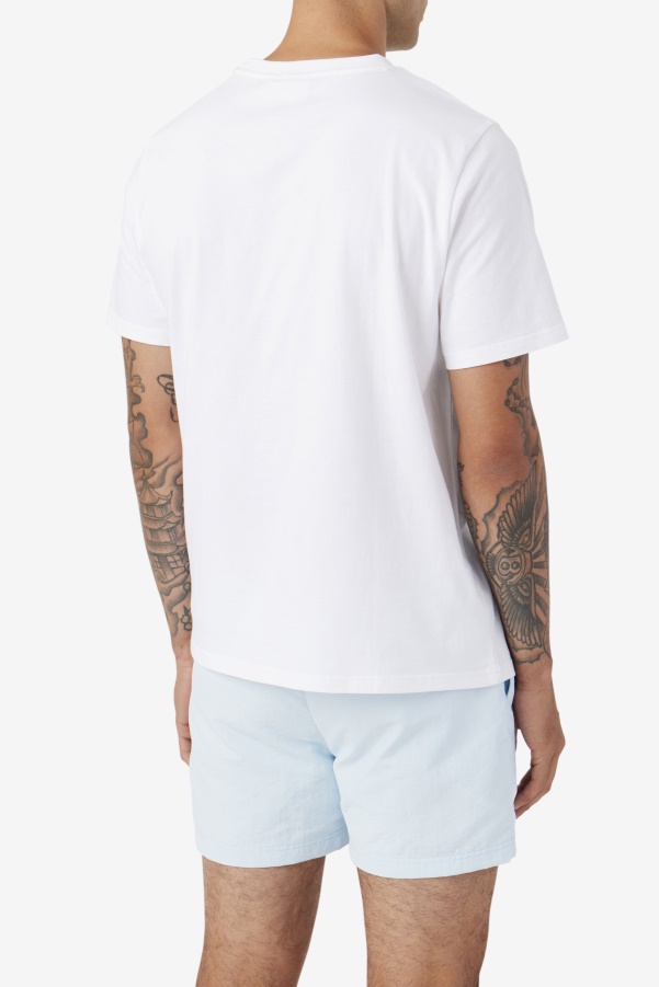 White Fila Spieten Tee