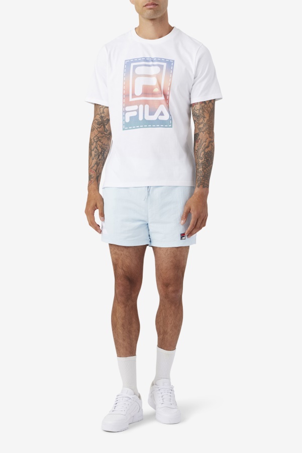 White Fila Spieten Tee